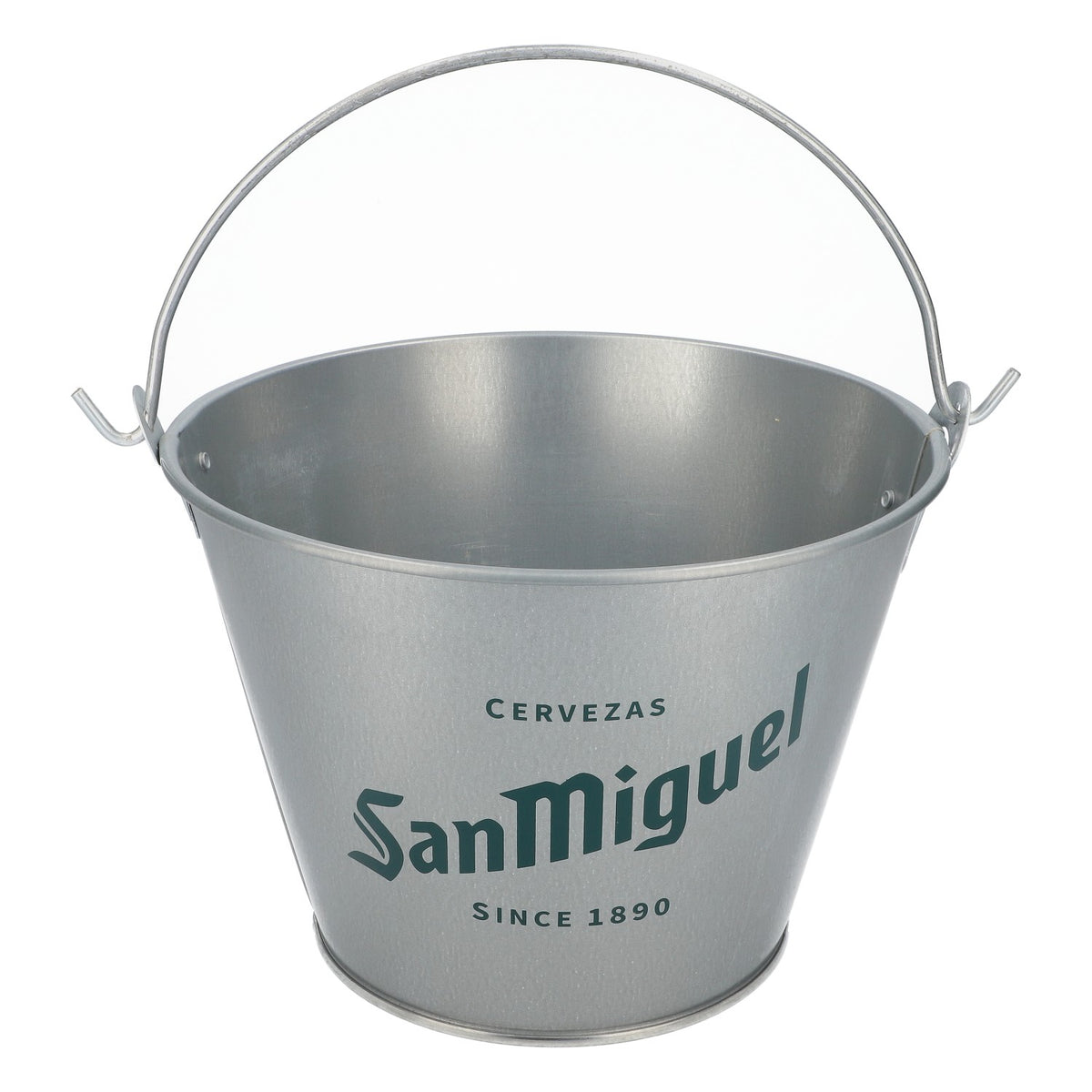 San Miguel Bier Eiseimer Flaschenkühler Eimer Icecube5l Grüner Schriftzug – Ansicht 3
