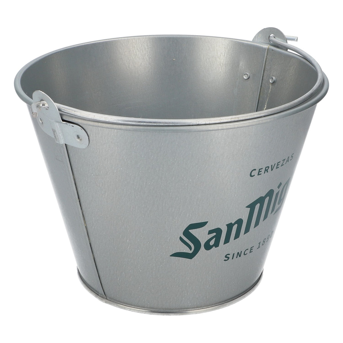 San Miguel Bier Eiseimer Flaschenkühler Eimer Icecube5l Grüner Schriftzug – Ansicht 4