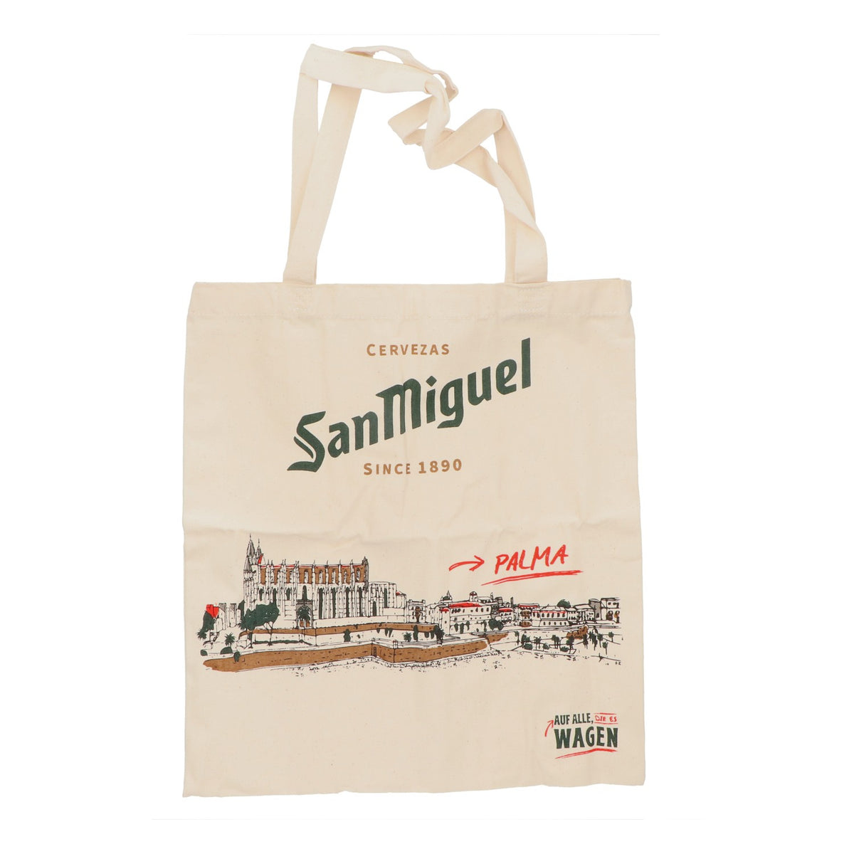 San Miguel Bier Leinenbeutel Jutebeutel Tragetasche Einkaufstasche "Palma"