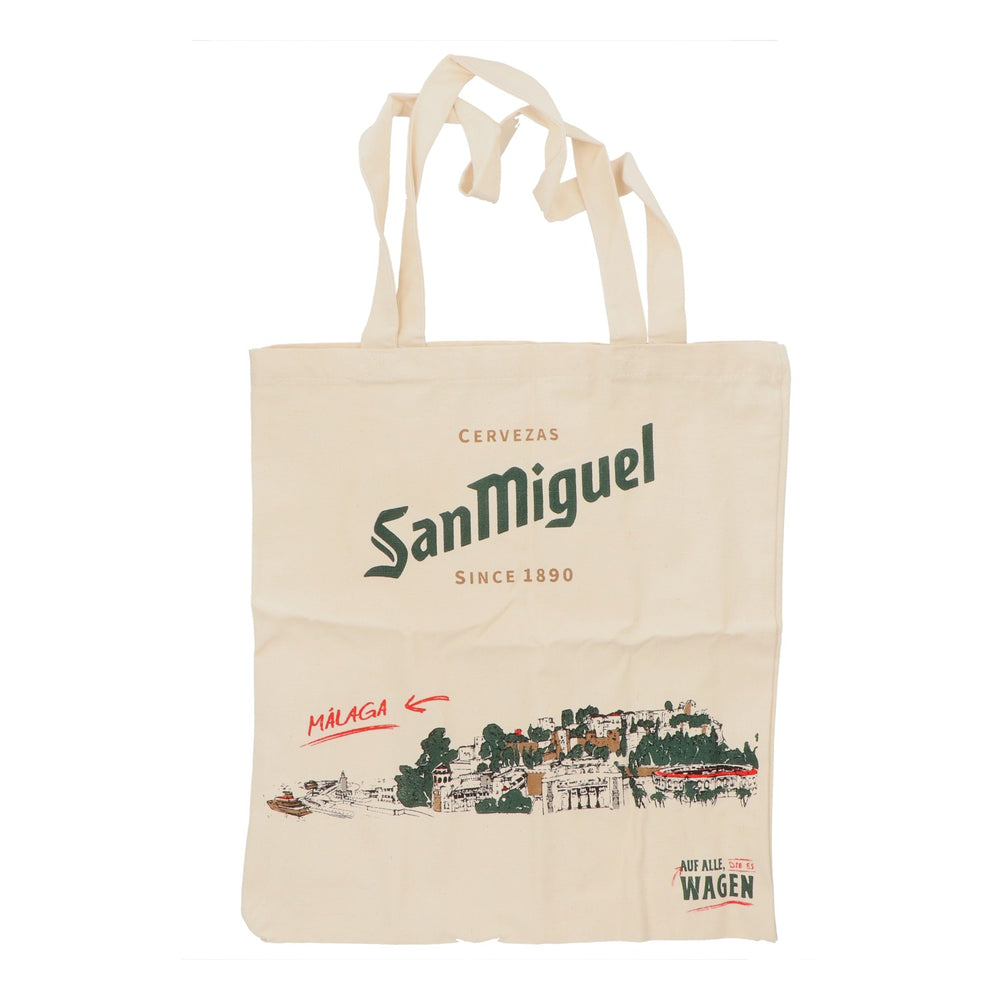 San Miguel Bier Leinenbeutel Jutebeutel Tragetasche Einkaufstasche "Malaga"
