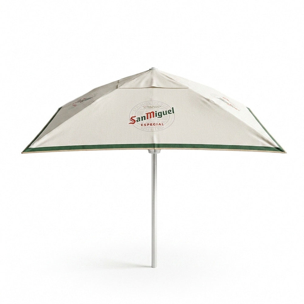 San Miguel Bier Sonnenschirm 4x4m Brauerei Gastro Biergarten Schirm