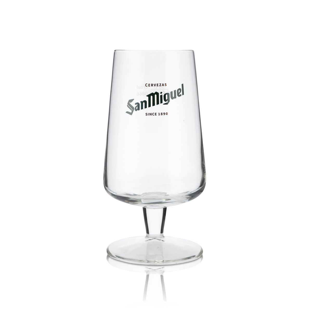 San Miguel Glas 0,3l Pokal Tulpe Cerveza Gläser Spanien Brauerei International