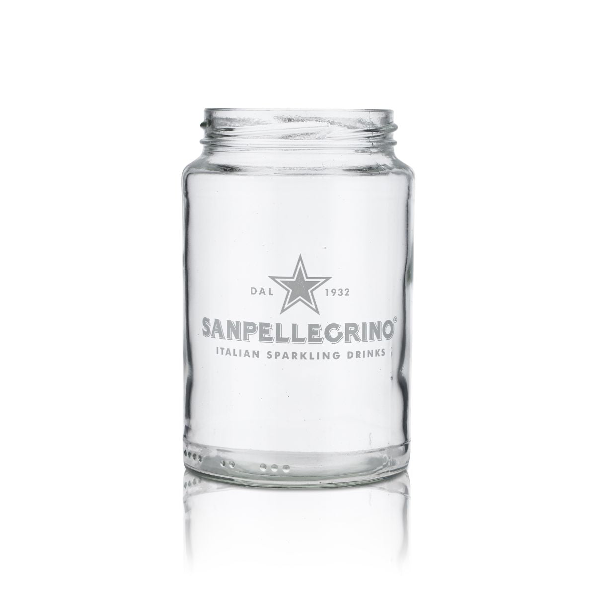 6x San Pellegrino Glas 0,5l Einmachglas Ohne Deckel Schraubglas Wasser Gläser Set – Ansicht 2