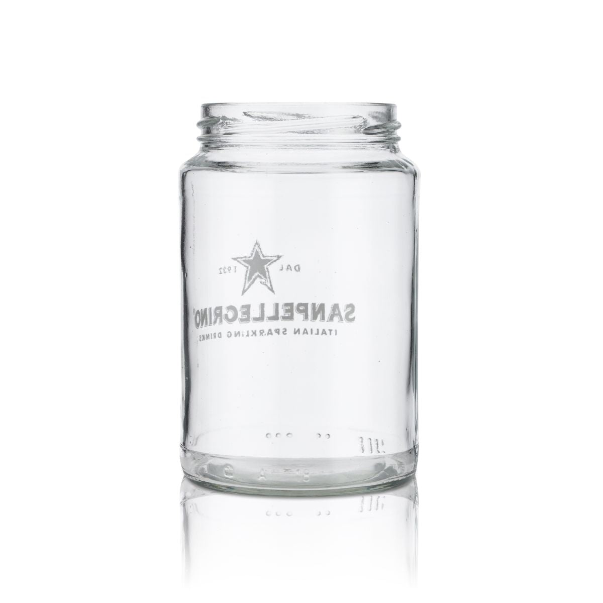 6x San Pellegrino Glas 0,5l Einmachglas Ohne Deckel Schraubglas Wasser Gläser Set – Ansicht 3