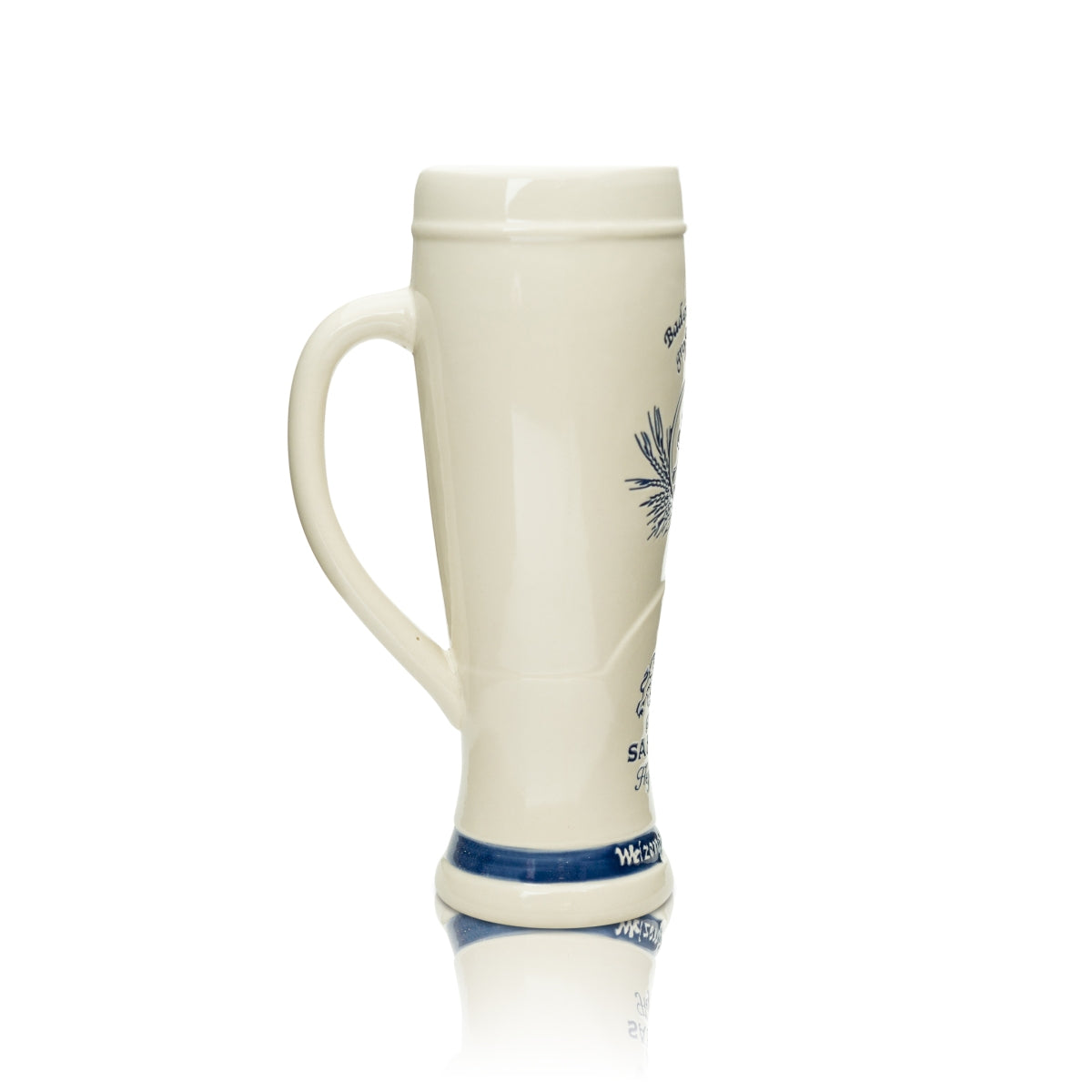 Sanwald Bier Glas 0,5l Weißbier Ton Relief "Löwe" Hefe Weizen Gläser Krug Beer – Ansicht 2