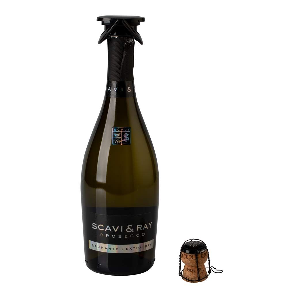 Scavi & Ray Flaschenverschluss Prosecco-Saver Kohlensäure Sekt Champagner Hebel