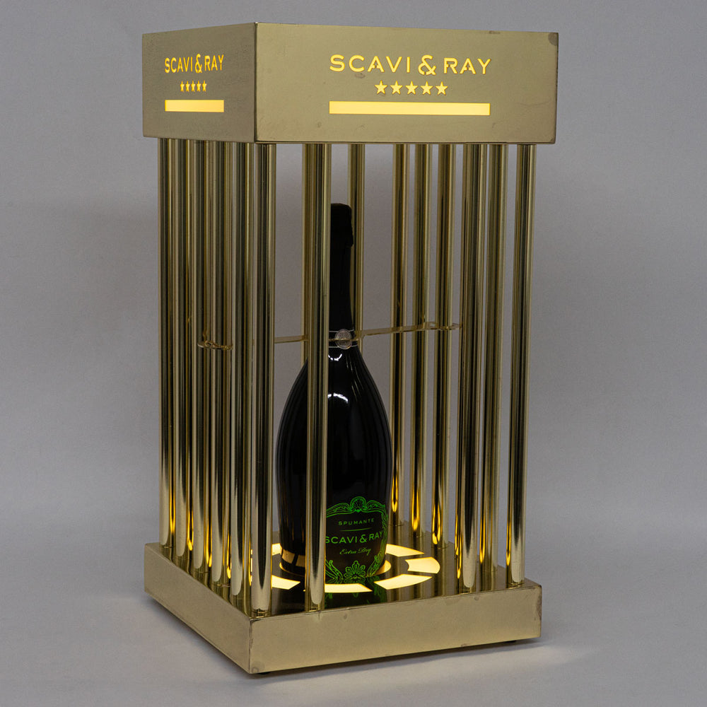 Scavi Ray Glorifier Luminated LED Flaschen Präsentierer Käfig Bottle Cage MBG