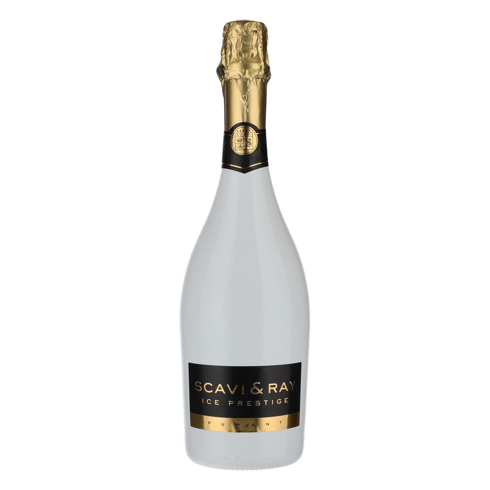Scavi & Ray LEERE Prosecco Showflasche Dekoflasche Showbottle weiß 0,75l