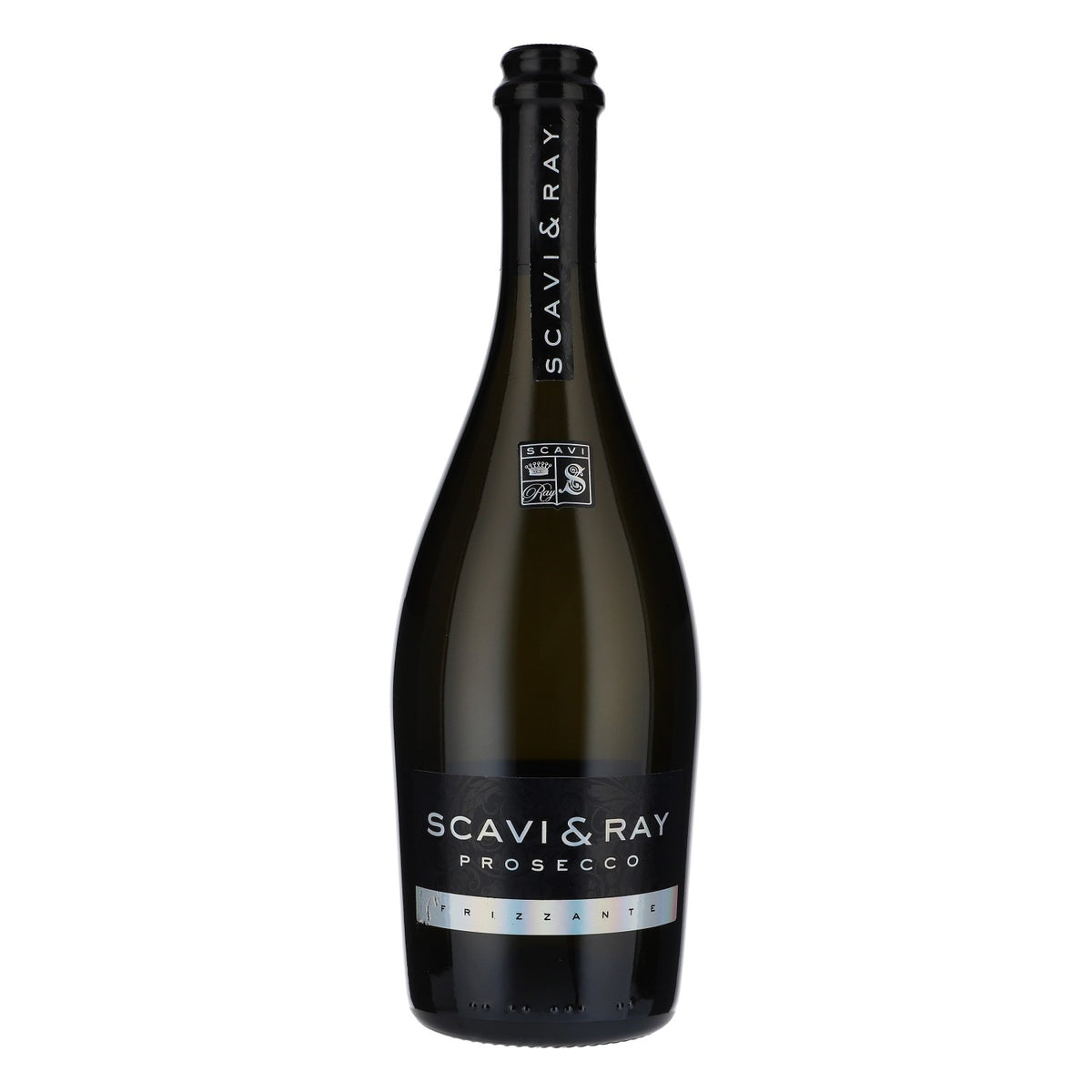 Scavi & Ray LEERE Prosecco Showflasche Dekoflasche Showbottle schwarz 0,75l