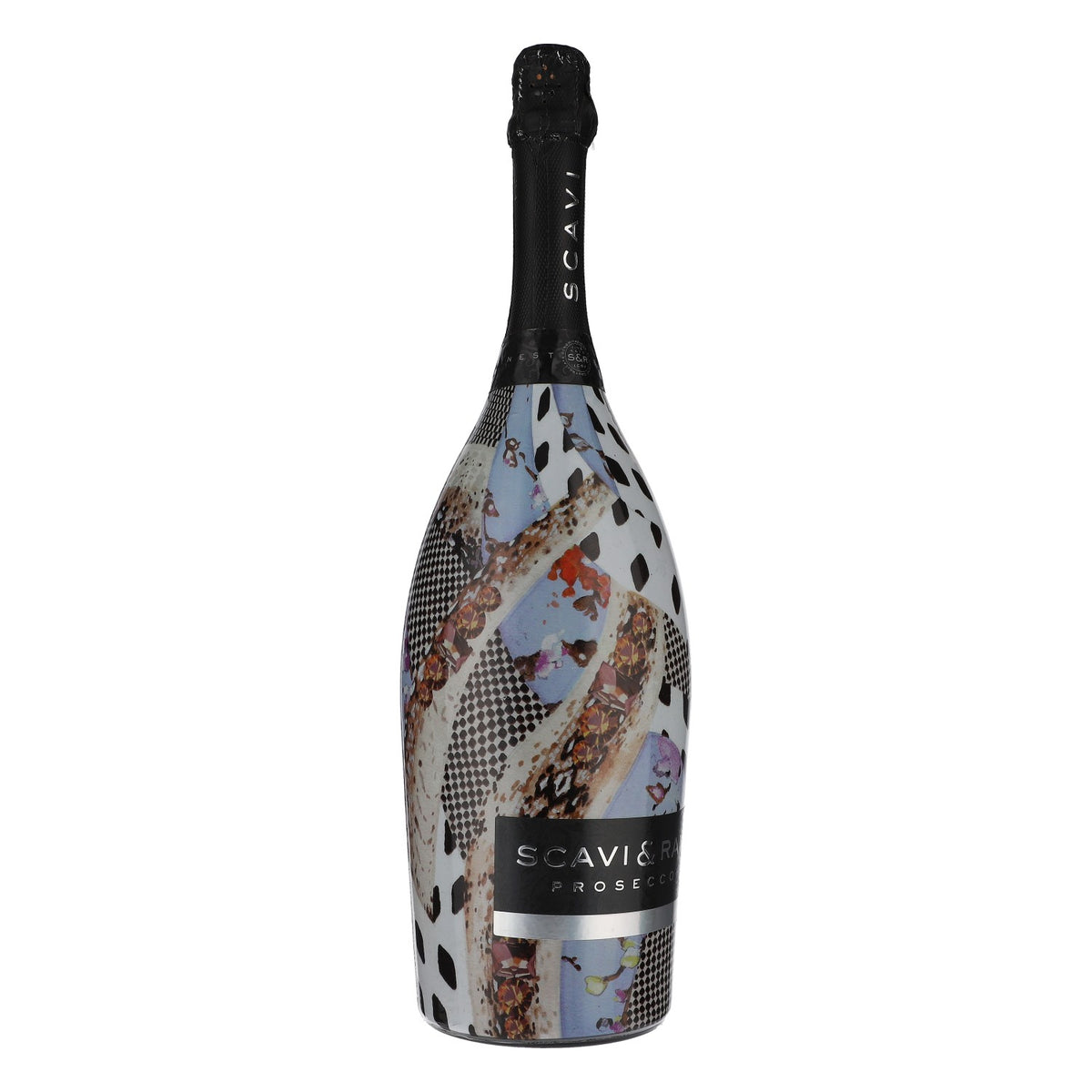 Scavi & Ray LEERE Prosecco Showflasche Dekoflasche Showbottle 1,5l schwarz – Ansicht 2