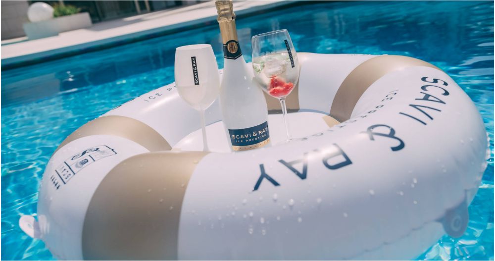 Scavi & Ray Schwimmtablett Rettungsring Getränke Baden Pool Urlaub Wasser Drink – Ansicht 3