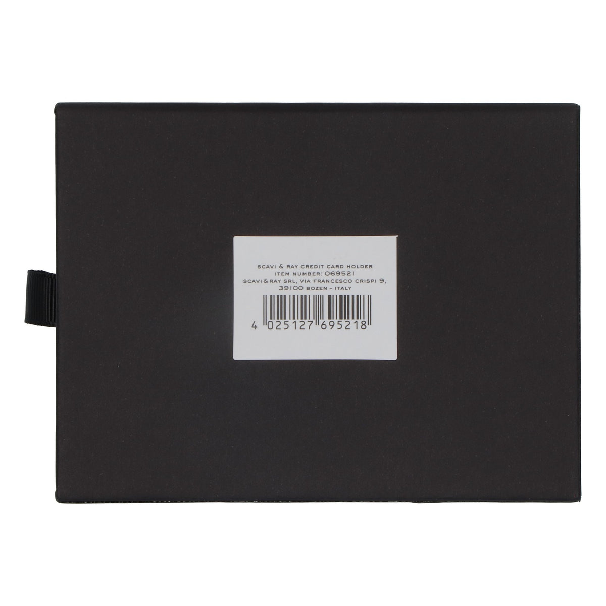 Scavi & Ray Sekt Credit Card Holder Schwarz Brieftasche Visitenkartentasche Kroko Optik – Ansicht 7