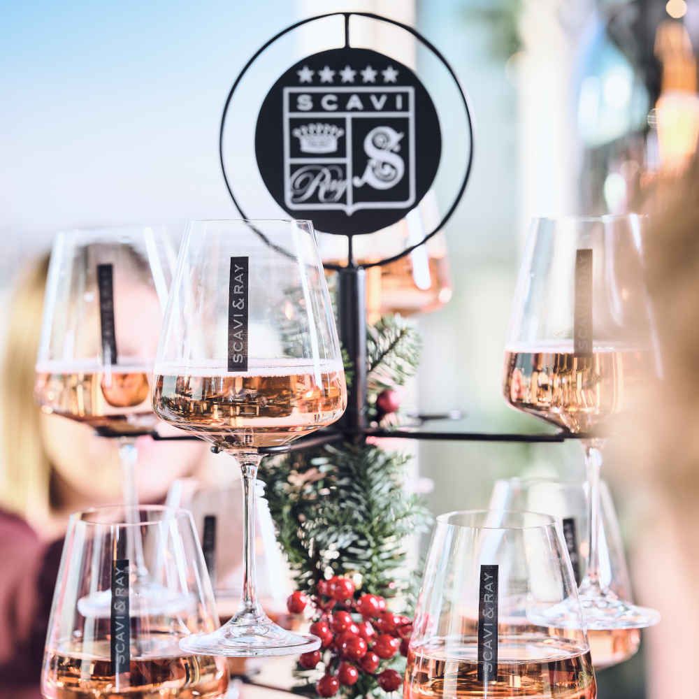 Scavi & Ray Sekt Gläserbaum Schwarz 12 Gläser Halter Serving Tree – Ansicht 3