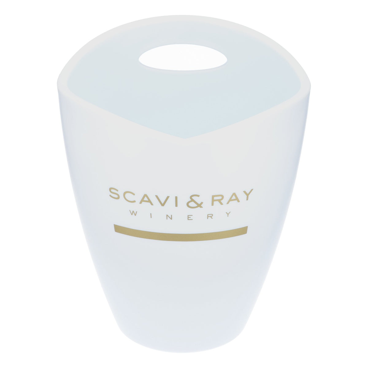 Scavi & Ray Sekt Kühler Flaschenkühler Acryl Icecube Weiß/Hellblau Single