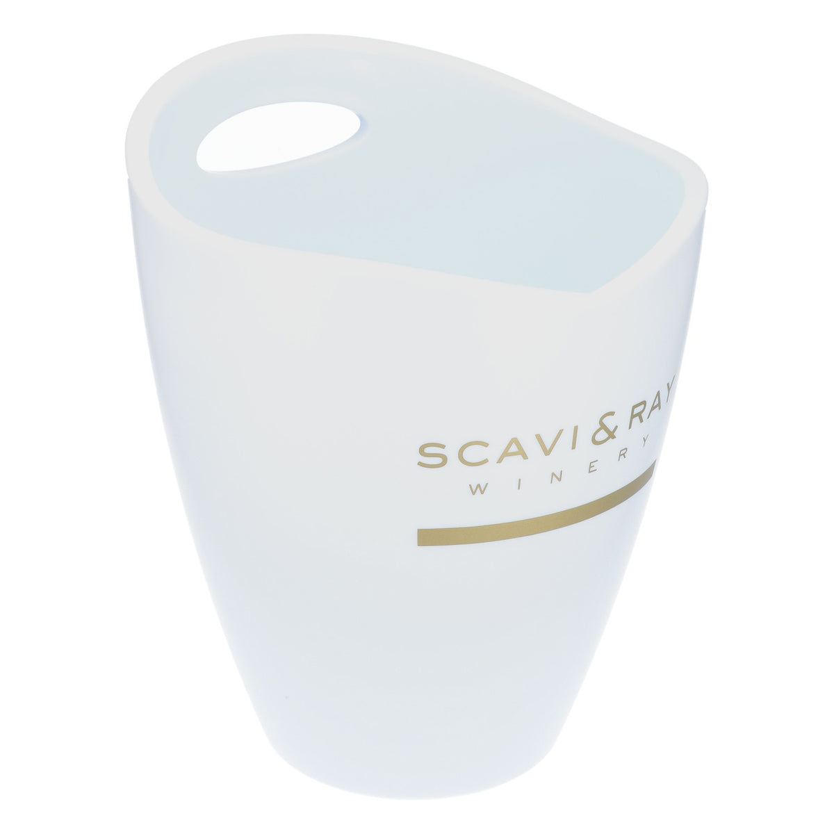 Scavi & Ray Sekt Kühler Flaschenkühler Acryl Icecube Weiß/Hellblau Single – Ansicht 2