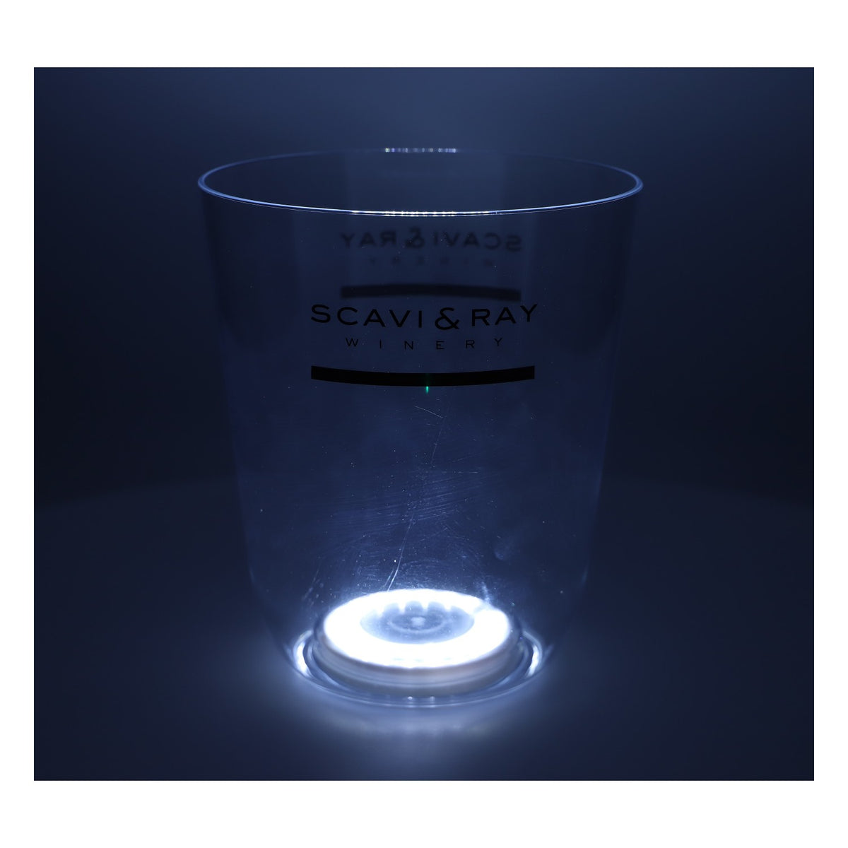 Scavi & Ray Sekt Kühler Flaschenkühler Eiswürfelbehälter Transparent LED inkl. Netzteil – Ansicht 2