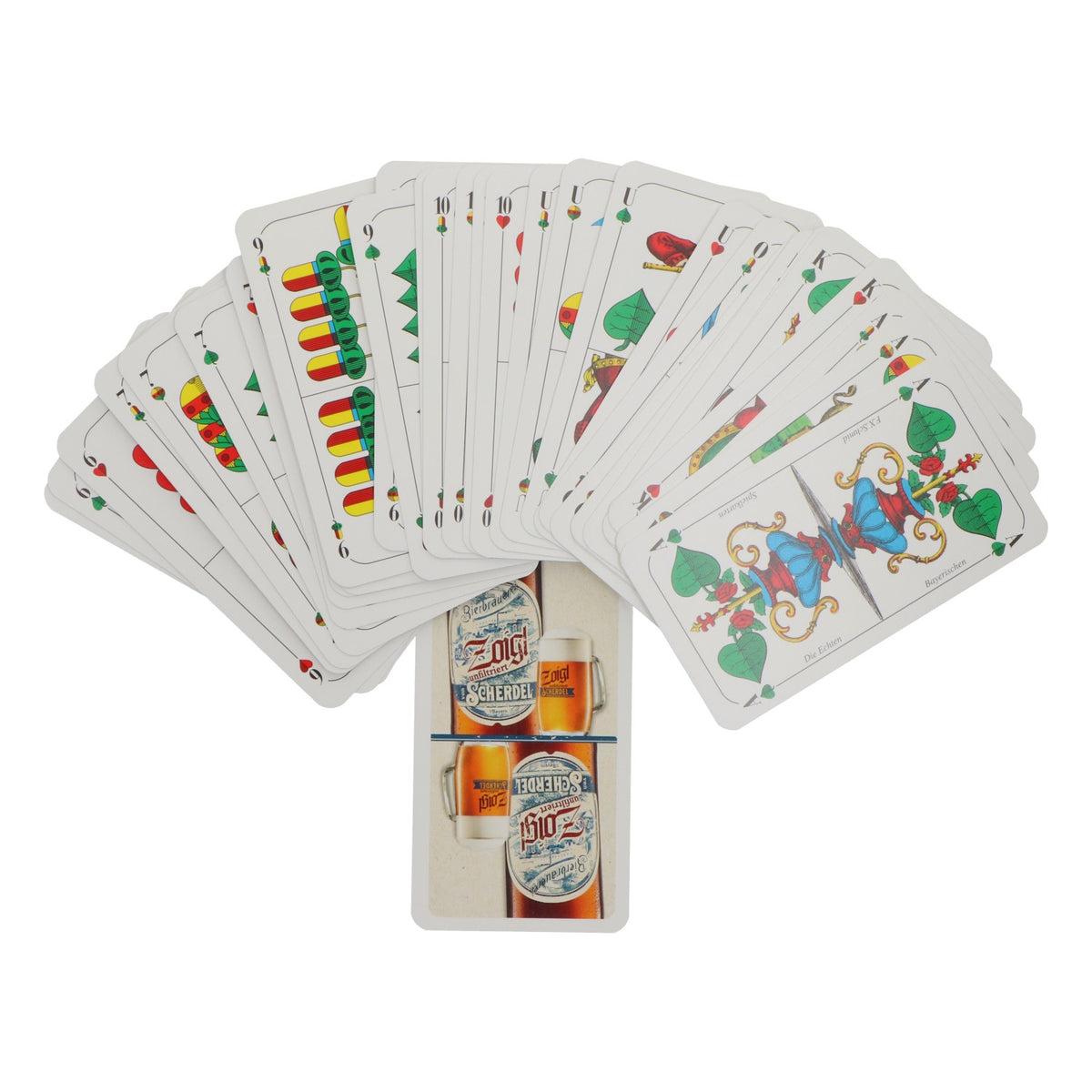 Scherdel Bier Kartenspiel Skat Zoigl Schmid Spielkarten original – Ansicht 2