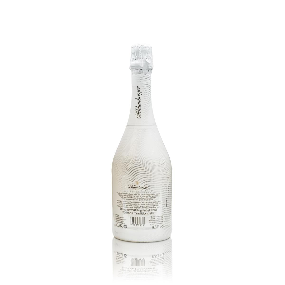 Schlumberger Sekt volle Flasche White Ice Secco 0,7l 11,5% – Ansicht 2