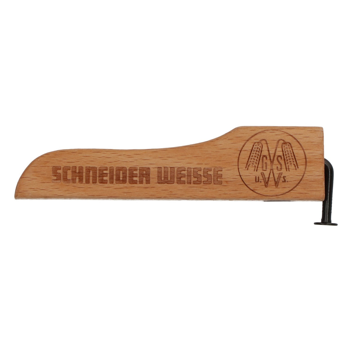 Schneider Weisse Bier Flaschenöffner Weißbieröffner Holz mit Nagel & Magnet – Ansicht 2