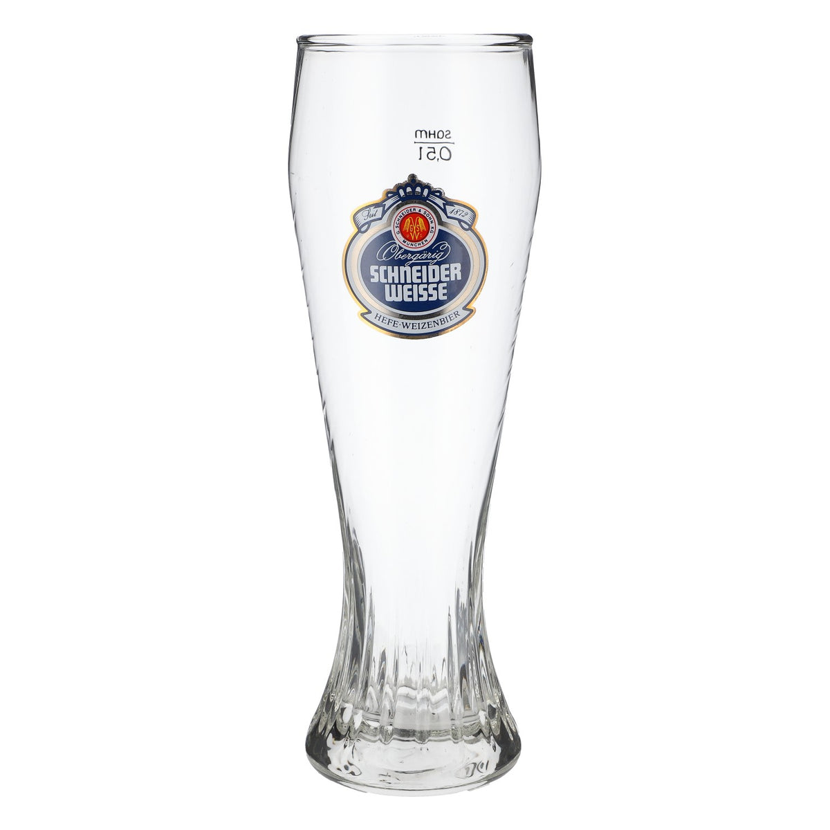 Schneider Weisse Bier Glas 0,5l Gläser Pokal Einzel-Logo Hefe-Weizenbier