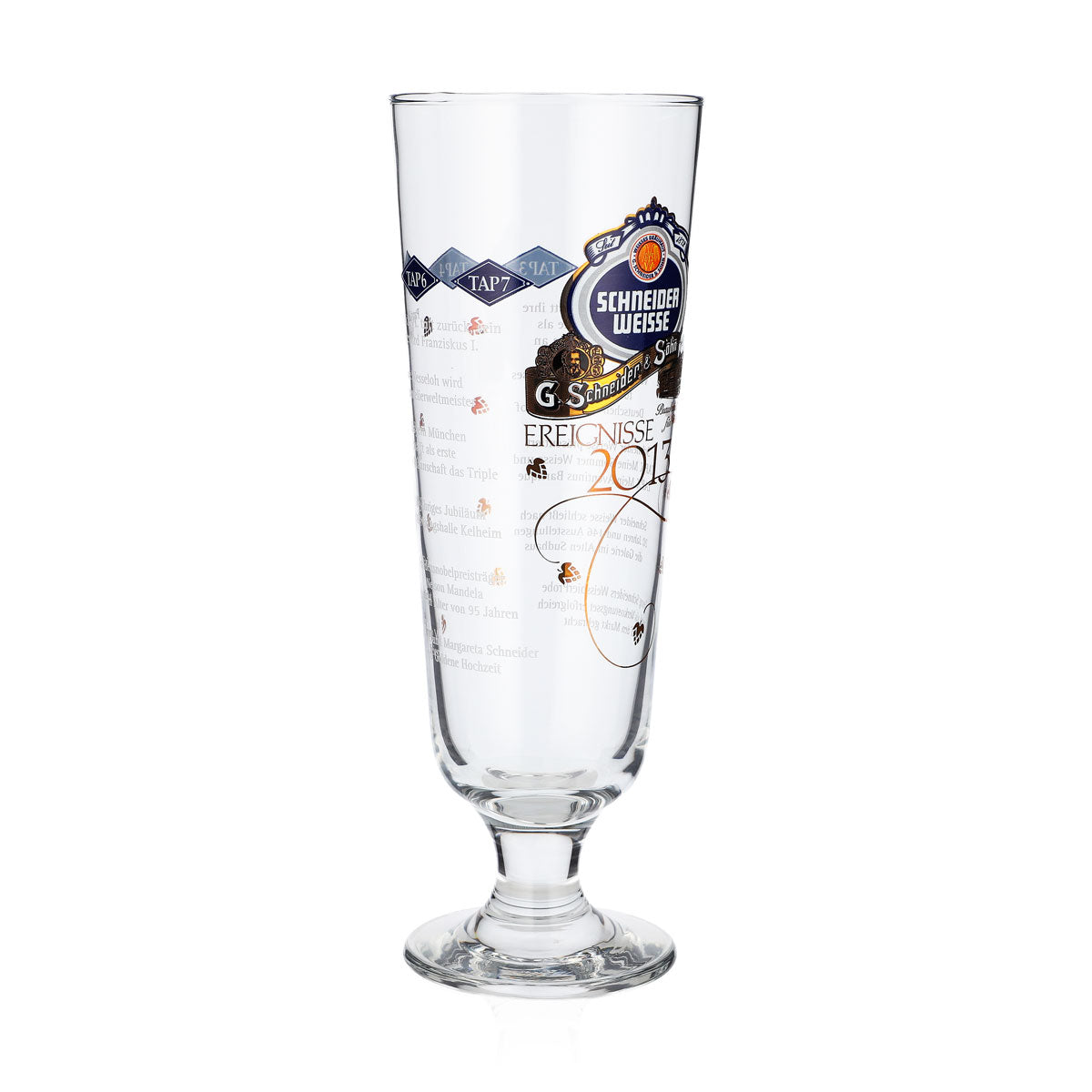 Schneider Weisse Bier Glas 0,5l Pokal "Ereignisse 2013" sahm – Ansicht 2