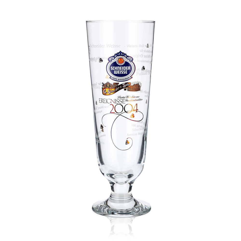 Schneider Weisse Bierglas Gläser 0,5l Pokal Sonderedition Ereignisse 2004