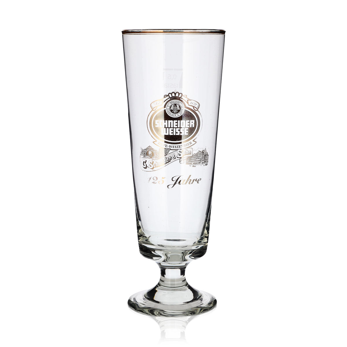Schneider Weisse Glas 0,5l Antik Pokal 125 Jahre Sonderedition Sammlergläser