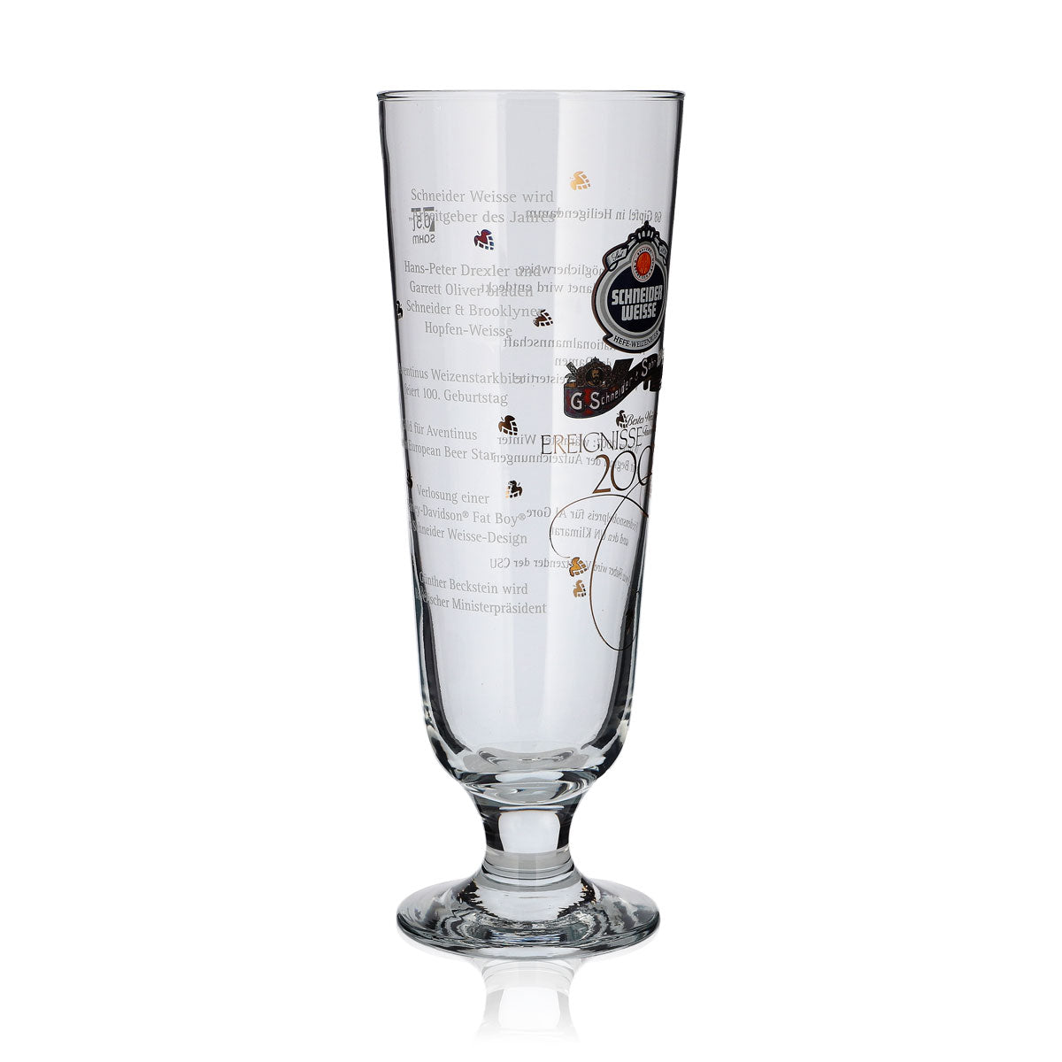 Schneider Weisse Glas 0,5l Antik Pokal Ereignisse 2007 Edition Sammler Gläser – Ansicht 2