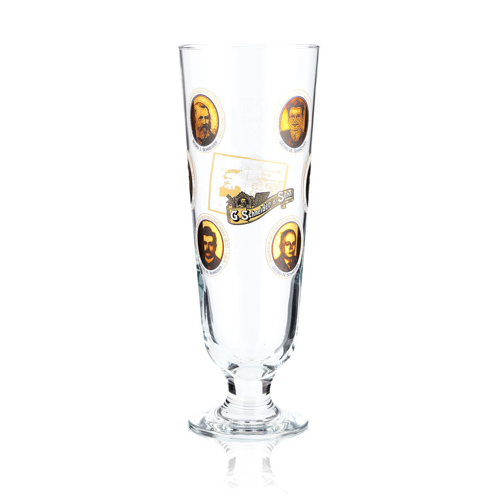 Schneider Weisse Glas 0,5l Antik Pokal Georg I-VI Sammler Gläser Sonderedition