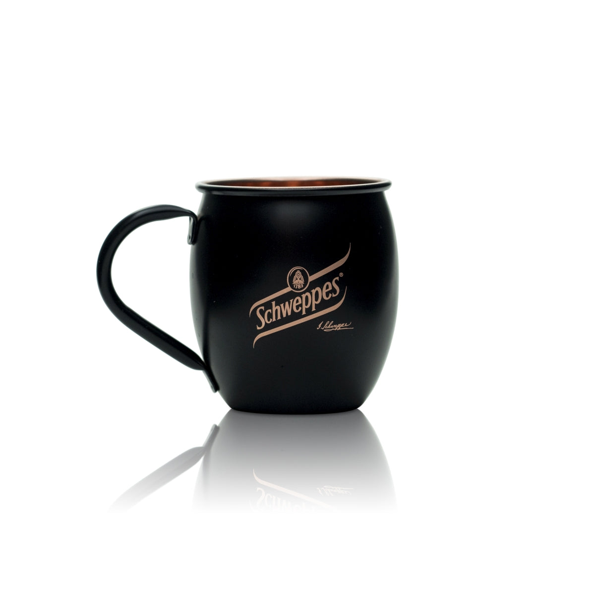 Schweppes Becher Glas 0,56l Kupfer Tasse Gin Tonic Gläser Longdrink Cocktail