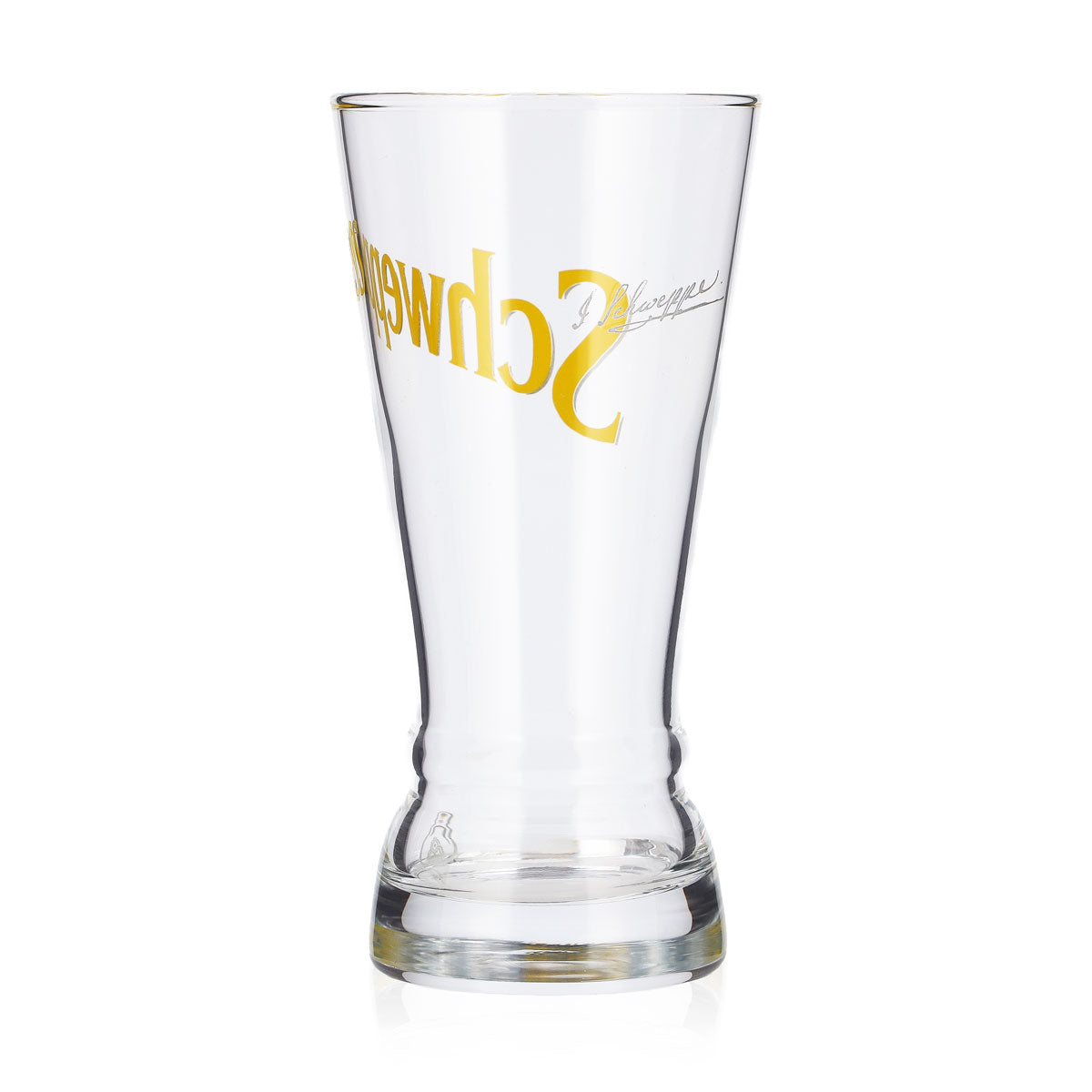 Schweppes Softdrink Glas 0,3l Becher altes gelbes Logo – Ansicht 3