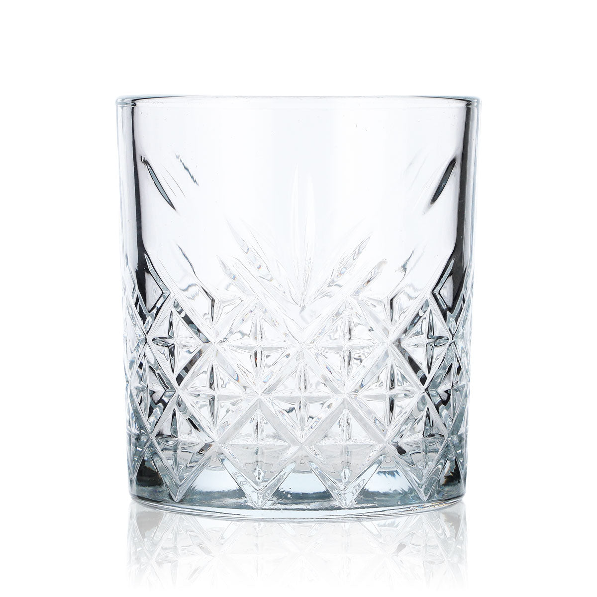 Schweppes Tonic Glas Tumbler Gläser im Relief "Diamond-Kristall"