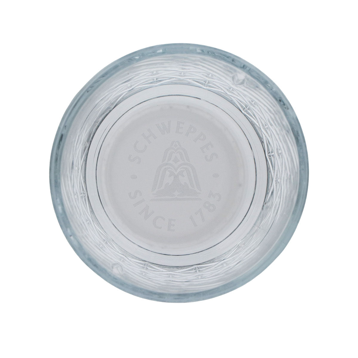 Schweppes Tonic Glas Tumbler Gläser im Relief "Diamond-Kristall" – Ansicht 3