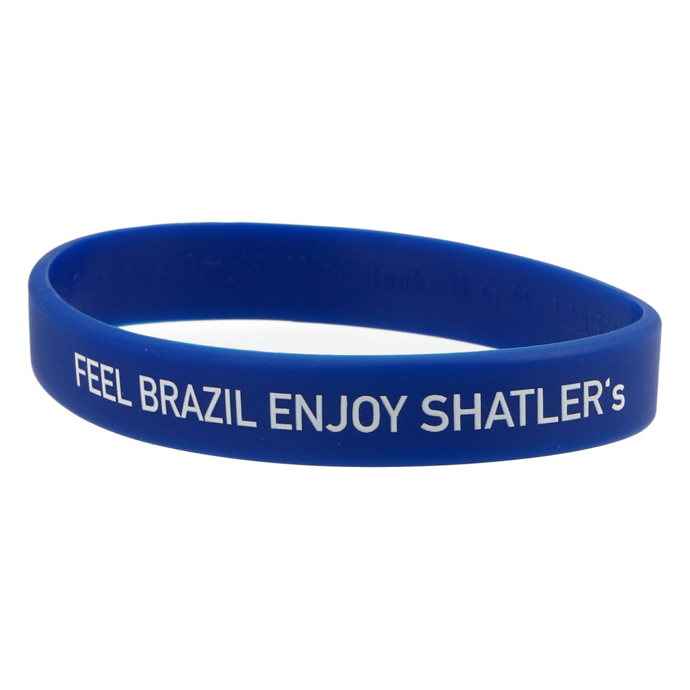 Shatlers Armband Freundschaftsarmband Gummi Blau "Enjoy Shatler´s"