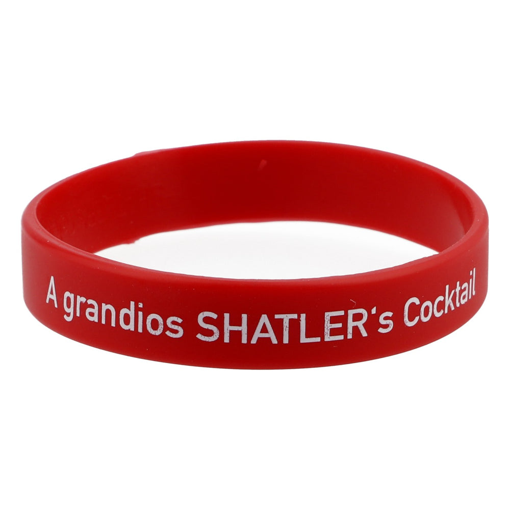 Shatlers Armband Freundschaftsarmband Gummi Rot " A grandios Shalter´s Cocktail"