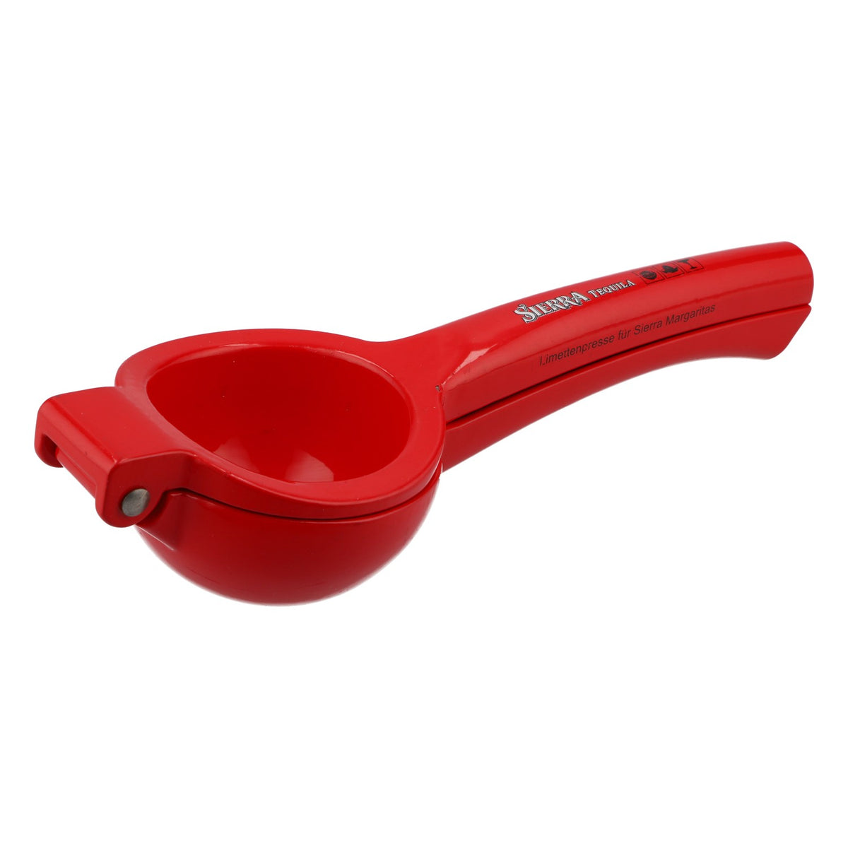Sierra Tequila Aluminium Limettenpresse Zitropresse rot