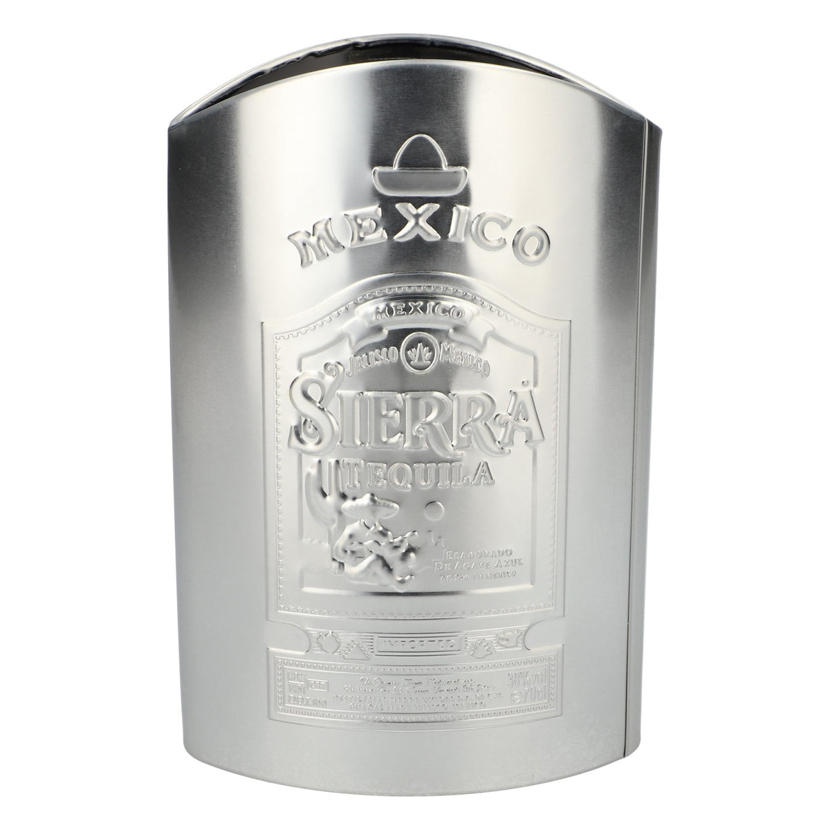 Sierra Tequila Flaschenkühler Flaschenhalter Silber Getränkekühler Isolierbox – Ansicht 3