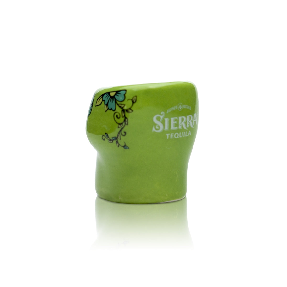 2x Sierra Tequila Glas Ton 2cl Shot Gläser Grün Totenkopf Schnaps Kurze Stamper – Ansicht 4