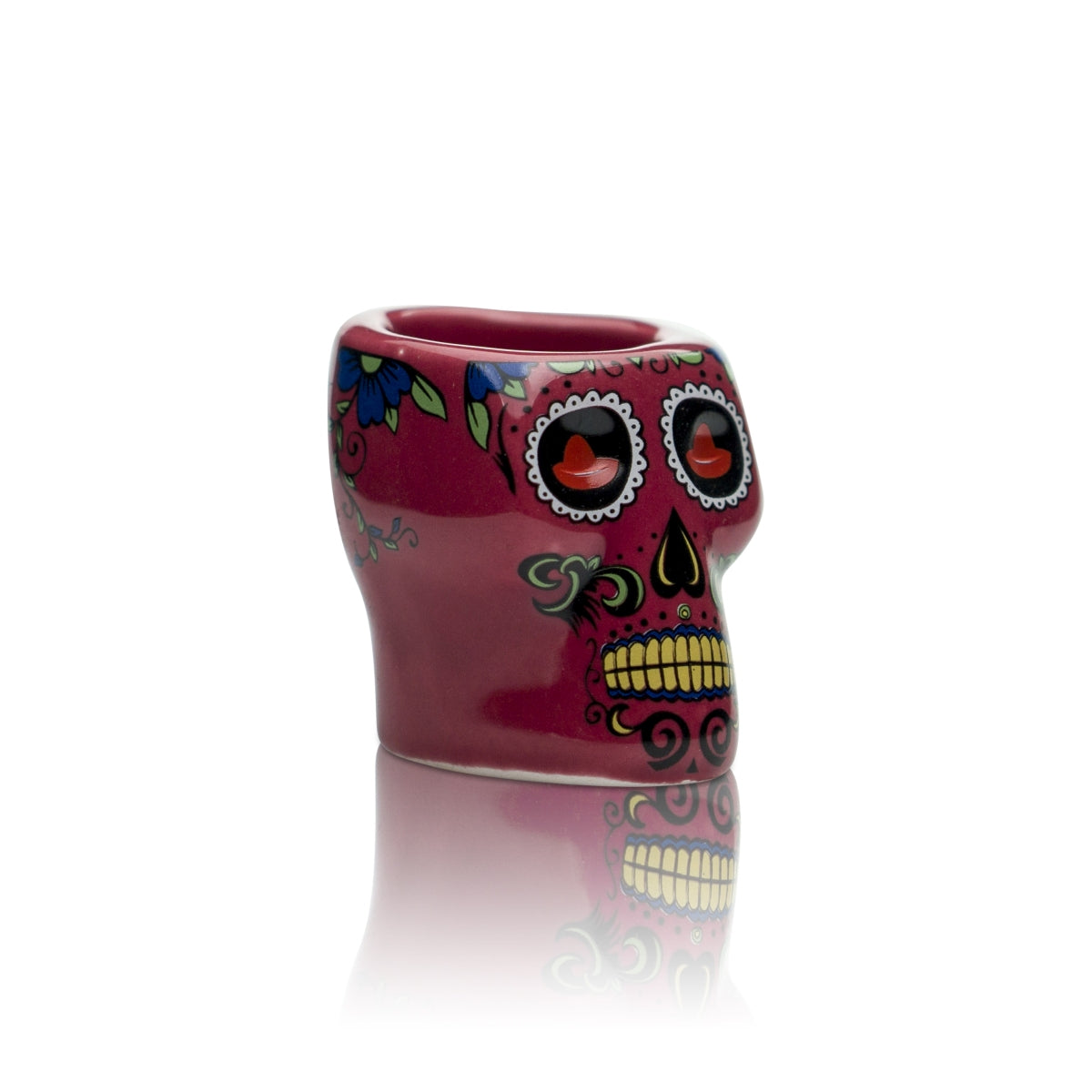 Sierra Tequila Glas Ton 2cl Shot Gläser Pink Totenkopf Schnaps Kurze Stamper