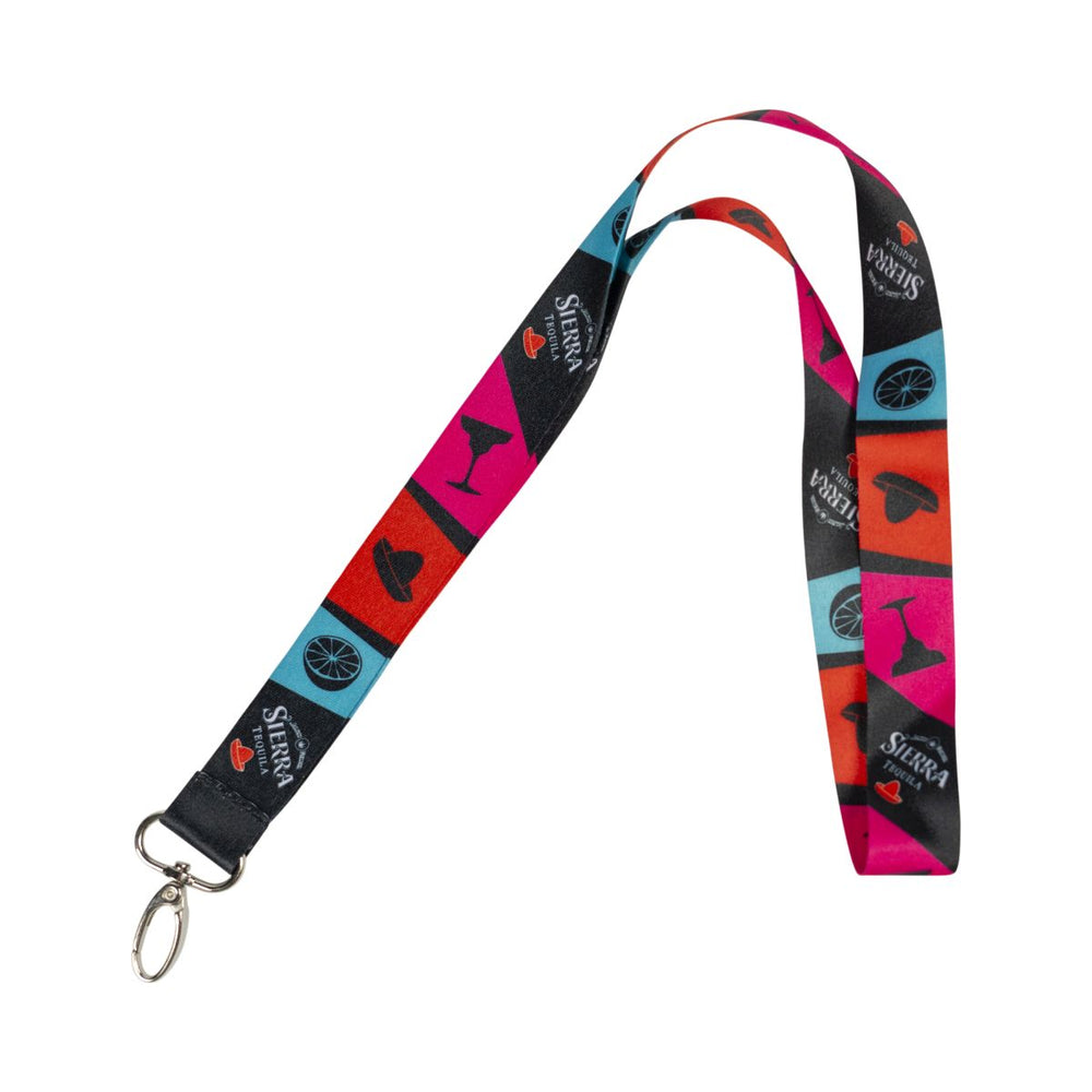 Sierra Tequila Schlüsselband Bunt Karabiner Lanyard Batchholder Kette Umhänger