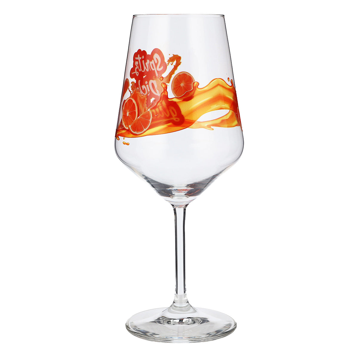 Sipply Aperitifglas Summer Vibes mit Spruch Spritz Dich glücklich! Getränke Cocktails 0,5l mit Transparenz-Effekt – Ansicht 6