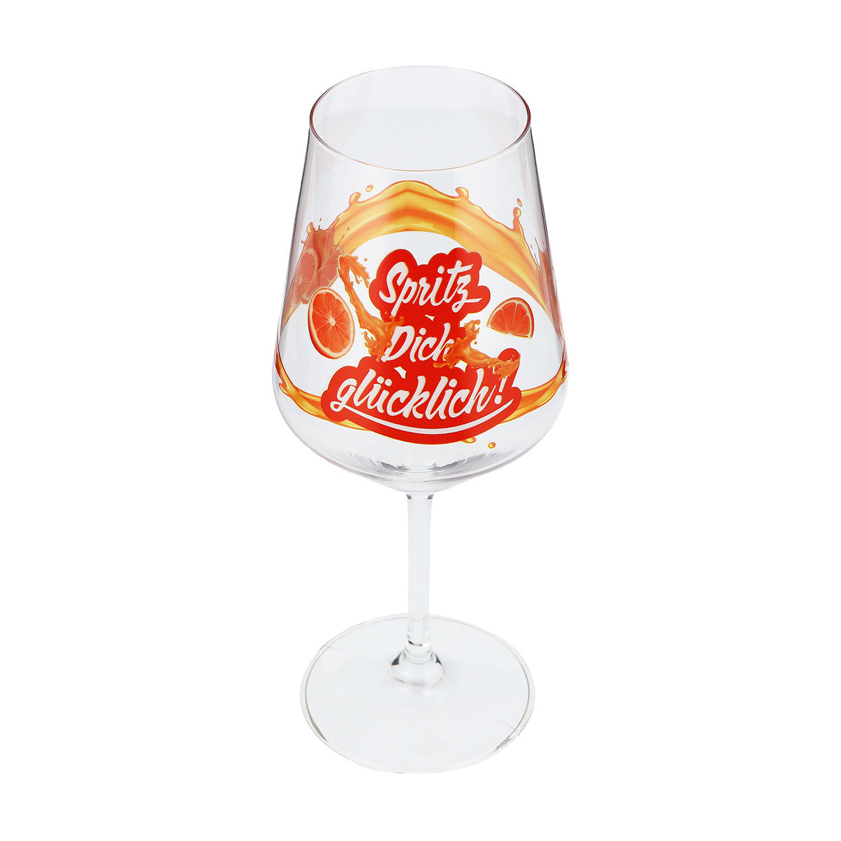 Sipply Aperitifglas Summer Vibes mit Spruch Spritz Dich glücklich! Getränke Cocktails 0,5l mit Transparenz-Effekt – Ansicht 7