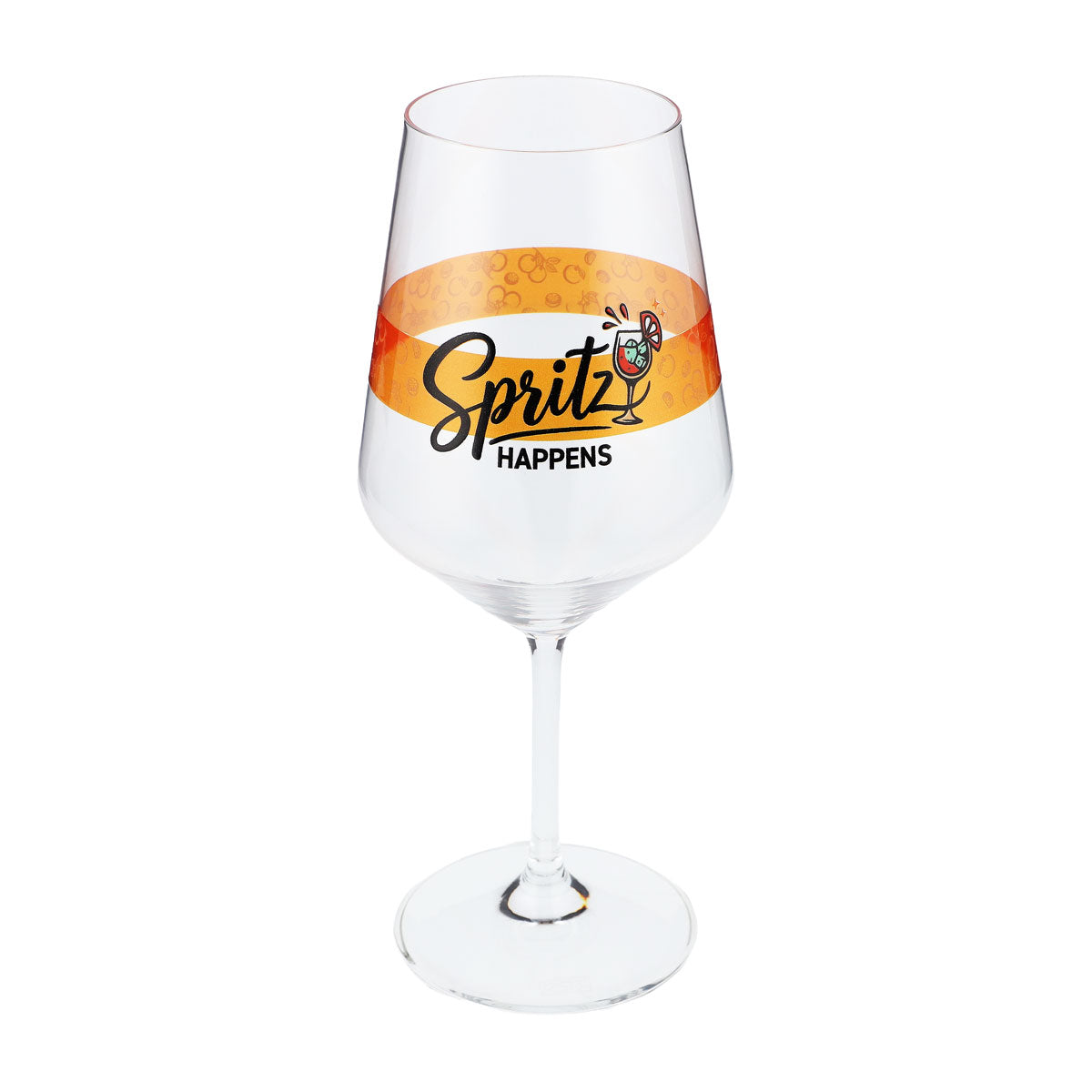 Sipply Aperitifglas Summer Vibes mit Spruch Spritz Happens 0,5l mit Transparenz-Effekt – Ansicht 8