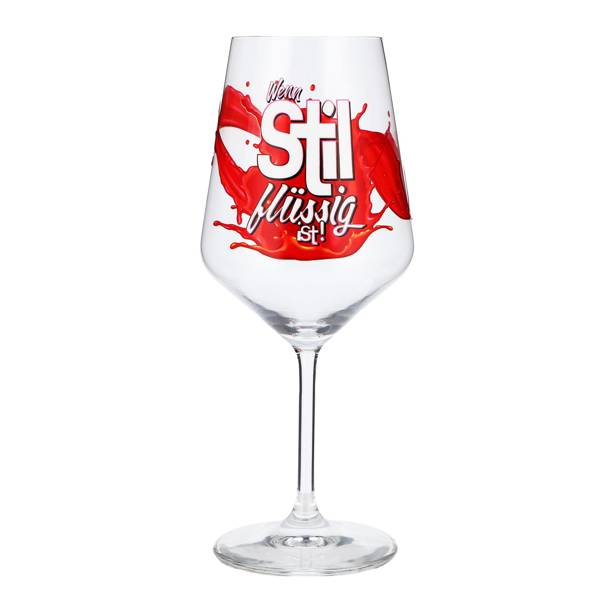 Sipply Aperitifglas Summer Vibes mit Spruch Wenn Stil flüssig ist! 0,5l mit Transparenz-Effekt – Ansicht 5