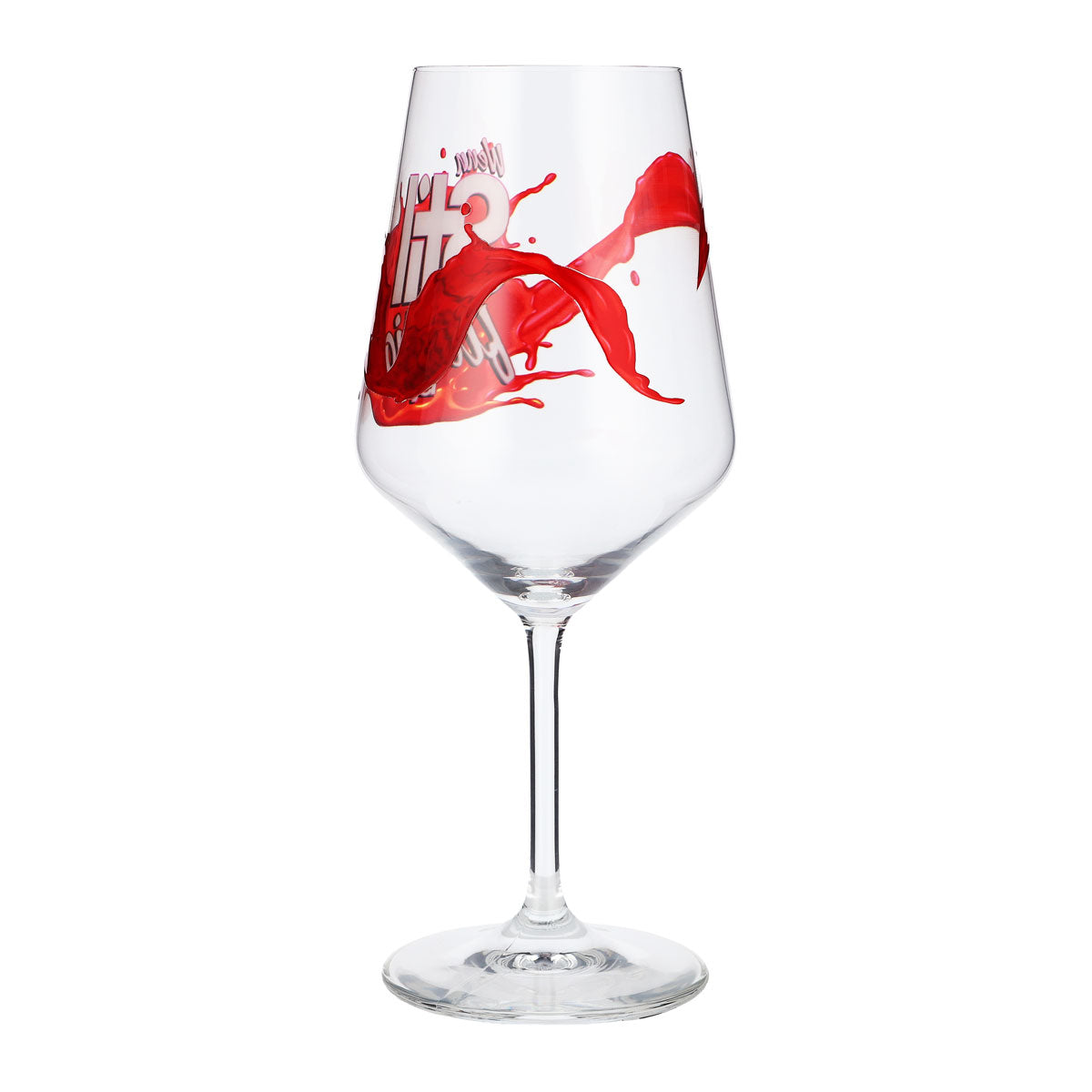 Sipply Aperitifglas Summer Vibes mit Spruch Wenn Stil flüssig ist! 0,5l mit Transparenz-Effekt – Ansicht 6