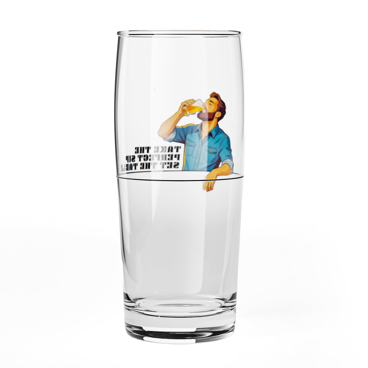 Sipply Bierglas SETTING THE TABLE Take the Perfect SIP Willibecher 0,5l - Der lustige Social Media-Trend – Ansicht 5