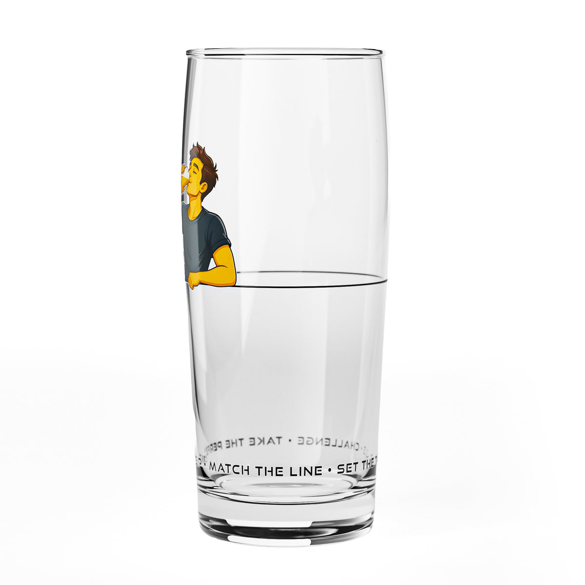 Sipply Bierglas SETTING THE TABLE The Perfect SIP Willibecher 0,5l - Der lustige Social Media-Trend – Ansicht 4