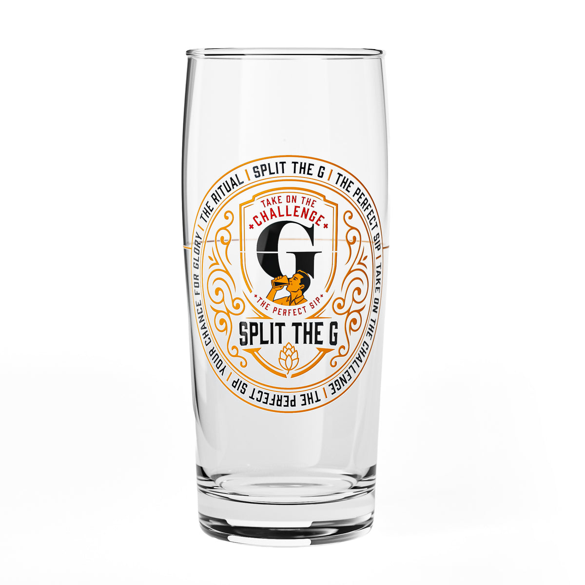 Sipply Bierglas SPLIT THE G The Perfect SIP Willibecher 0,5l - Der lustige Social Media-Trend – Ansicht 2