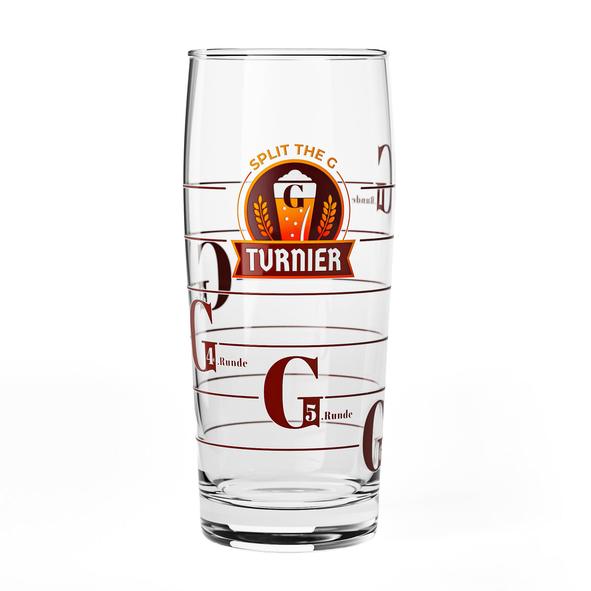 Sipply Bierglas SPLIT THE G Tournament Willibecher 0,5l - Der lustige Social Media-Trend – Ansicht 2
