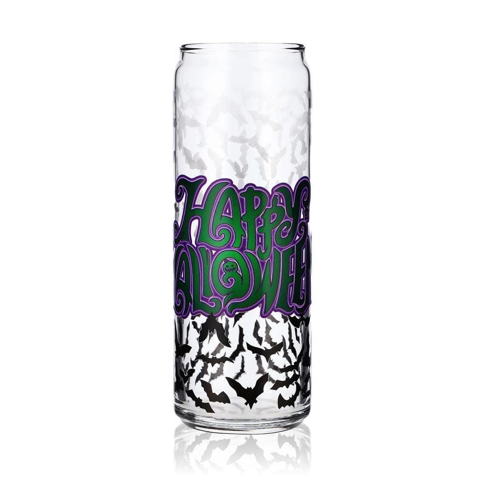 Sipply Trinkglas mit Halloween-Motiv Fledermäuse als UV-Druck Can Glass 370ml